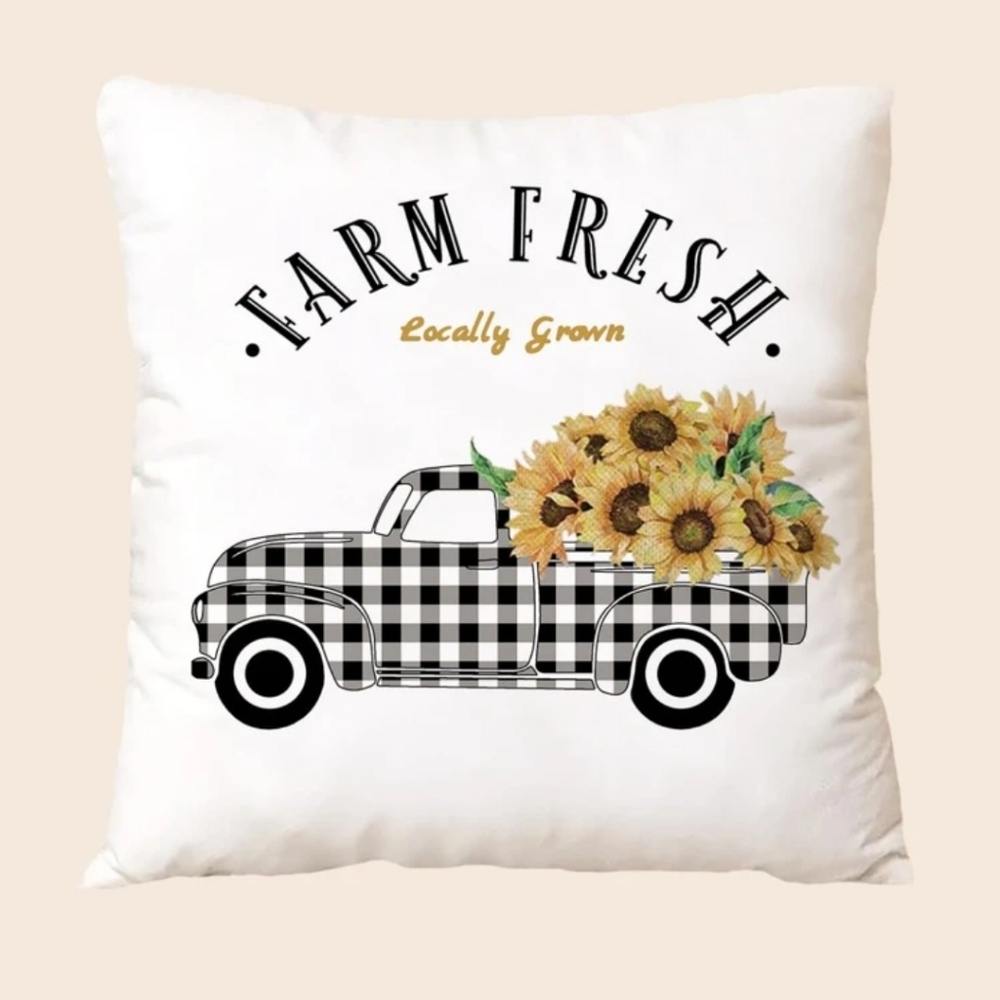 New!  Print Pillow Cover BTQ